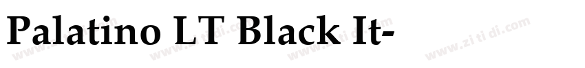 Palatino LT Black It字体转换